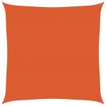 Pânză parasolar, portocaliu, pătrat, 6x6 m, HDPE, 160 g/m² GartenMobel Dekor