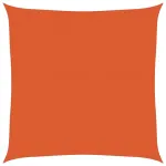 Pânză parasolar, portocaliu, pătrat, 6x6 m, HDPE, 160 g/m² GartenMobel Dekor