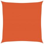 Pânză parasolar, portocaliu, pătrat, 7 x 7 m, 160 g/m², HDPE GartenMobel Dekor
