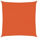 Pânză parasolar, portocaliu, pătrat, 7 x 7 m, 160 g/m², HDPE GartenMobel Dekor