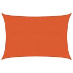Pânză parasolar, portocaliu dreptunghiular 3x5 m HDPE 160 g/m² GartenMobel Dekor