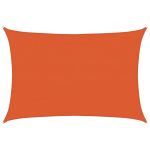 Pânză parasolar, portocaliu dreptunghiular 4x5 m HDPE 160 g/m² GartenMobel Dekor