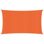 Pânză parasolar, portocaliu dreptunghiular 4x7 m HDPE 160 g/m² GartenMobel Dekor