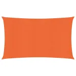 Pânză parasolar, portocaliu dreptunghiular 4x7 m HDPE 160 g/m² GartenMobel Dekor