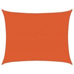Pânză parasolar, portocaliu dreptunghiular 6x7 m HDPE 160 g/m² GartenMobel Dekor