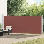 Copertină laterală retractabilă de terasă, maro, 600 x 160 cm GartenMobel Dekor