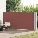 Copertină laterală retractabilă de terasă, maro, 170 x 1200 cm GartenMobel Dekor