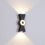 Aplica LED de exterior AX161 7W din metal, negru, iluminare sus-jos