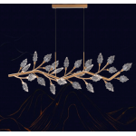 Candelabru LED cu cristal TOCCATA Largo 21W, auriu, 3 temperaturi, înălțime reglabilă