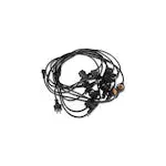 Ghirlandă luminoasă decorativă 20 m, 20 socluri E27, cablu negru