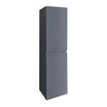 Dulap lateral baie suspendat Leziter Cube, gri antracit, 140 cm