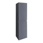 Dulap lateral baie suspendat Leziter Cube, gri antracit, 140 cm