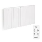 Încălzitor electric Leziter Solis 2000W alb, Wi‑Fi, montaj pe perete sau pe podea