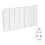 Încălzitor electric Leziter Solis 2000W alb, Wi‑Fi, montaj pe perete sau pe podea