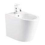 Bideu vertical Wellis Clement din portelan, montaj ascuns, 36x56x39 cm
