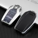 Husă cheie BMW SmartKey cu display, TPU gri – compatibilă Seria 7, X5, X6