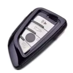 Husă cheie Smartkey pentru BMW Seria G, 4 butoane, neagră, TPU+PC