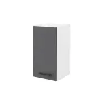 Dulap superior bucătărie Leziter Praktik 30, 1 ușă, alb/antracit, 30 cm
