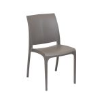 Scaun de grădină Leziter Volare din plastic, culoare cappuccino (taupe)