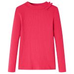 Tricou pentru copii cu mâneci lungi, roz aprins, 92 GartenMobel Dekor