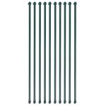 Țăruși grădină, 10 buc, 1 m, metal, verde GartenMobel Dekor