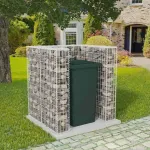 Gabion unic îngrădire pubelă, oțel, 110 x 100 x 120 cm  GartenMobel Dekor