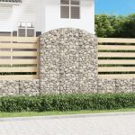 Coș gabion arcuit, 150x30x180/200 cm, fier galvanizat GartenMobel Dekor