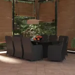 Set mobilier de grădină, 9 piese, poliratan GartenMobel Dekor