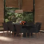 Set mobilier de grădină, 9 piese, poliratan GartenMobel Dekor