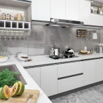 Folii mobilier autoadezive, 2 buc., alb, 500 x 90 cm, PVC GartenMobel Dekor