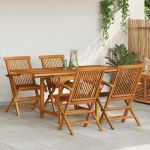 Set mobilier de grădină, 5 piese, lemn masiv de tec GartenMobel Dekor