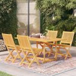 Set mobilier de grădină, 5 piese, lemn masiv de tec GartenMobel Dekor