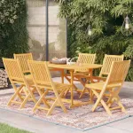 Set mobilier de grădină, 7 piese, lemn masiv de tec GartenMobel Dekor