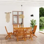 Set mobilier de grădină, 7 piese, lemn masiv de tec GartenMobel Dekor