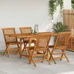 Set mobilier grădină, 5 piese, lemn masiv de tec GartenMobel Dekor