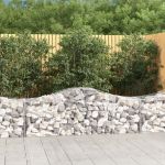 Coșuri gabion arcuite 10 buc, 200x50x60/80 cm, fier galvanizat GartenMobel Dekor