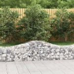 Coșuri gabion arcuite 2 buc, 200x50x40/60 cm, fier galvanizat GartenMobel Dekor