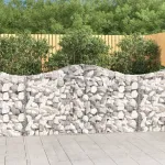 Coșuri gabion arcuite 20 buc, 200x30x100/120 cm fier galvanizat GartenMobel Dekor