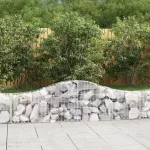 Coșuri gabion arcuite 20 buc, 200x30x40/60 cm, fier galvanizat GartenMobel Dekor