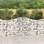 Coșuri gabion arcuite 25 buc, 200x30x100/120 cm fier galvanizat GartenMobel Dekor