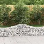 Coșuri gabion arcuite 25 buc, 200x50x40/60 cm, fier galvanizat GartenMobel Dekor