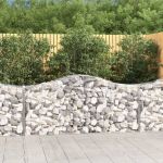 Coșuri gabion arcuite 4 buc, 200x50x80/100 cm, fier galvanizat GartenMobel Dekor