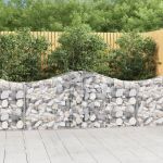 Coșuri gabion arcuite 5 buc, 200x30x80/100cm, fier galvanizat GartenMobel Dekor