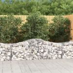 Coșuri gabion arcuite 5 buc, 200x50x60/80 cm, fier galvanizat GartenMobel Dekor