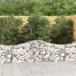 Coșuri gabion arcuite 8 buc, 200x50x60/80 cm, fier galvanizat GartenMobel Dekor
