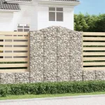 Coșuri gabion arcuite, 13 buc 200x50x220/240cm, fier galvanizat GartenMobel Dekor