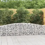 Coșuri gabion arcuite 10 buc, 400x30x60/80 cm, fier galvanizat GartenMobel Dekor
