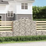 Coșuri gabion arcuite 8 buc, 200x50x160/180 cm, fier galvanizat GartenMobel Dekor