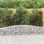 Coșuri gabion arcuite 8 buc, 400x30x40/60 cm, fier galvanizat GartenMobel Dekor