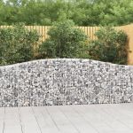 Coșuri gabion arcuite 25 buc, 400x30x80/100 cm, fier galvanizat GartenMobel Dekor